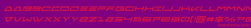 Freeagentital Font – Red Fonts on Purple Background