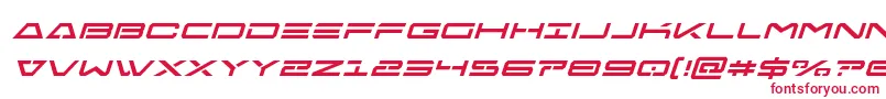 Шрифт Freeagentital – красные шрифты на белом фоне