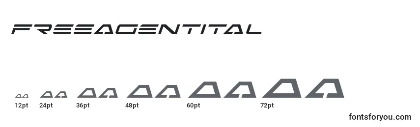 Freeagentital Font Sizes