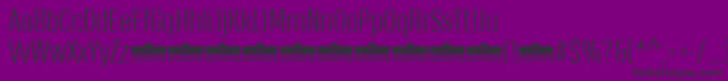 Шрифт HeadingProLightTrial – чёрные шрифты на фиолетовом фоне