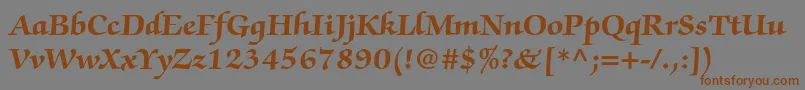 More about ZapfchancerystdBold Font ZapfchancerystdBold Font – Brown Fonts on Gray Background