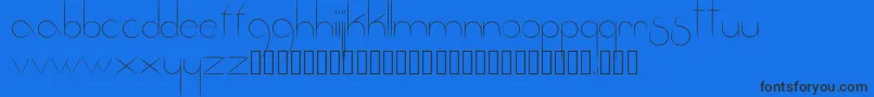Fantastica Font – Black Fonts on Blue Background