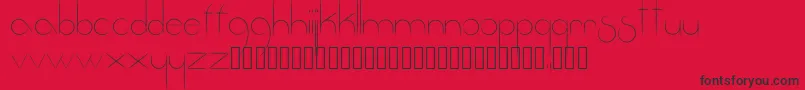 Fantastica Font – Black Fonts on Red Background