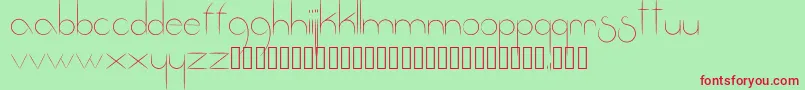 Fantastica Font – Red Fonts on Green Background