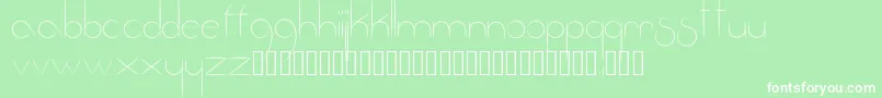 フォントFantastica – 緑の背景に白い文字