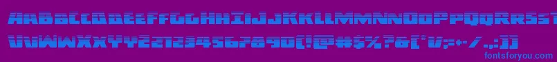 Шрифт Darkalliancehalf – синие шрифты на фиолетовом фоне