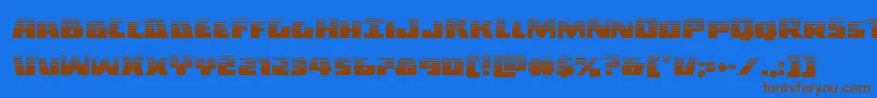Darkalliancehalf Font – Brown Fonts on Blue Background