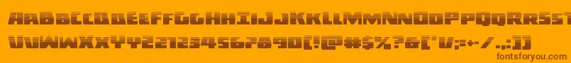 Darkalliancehalf Font – Brown Fonts on Orange Background