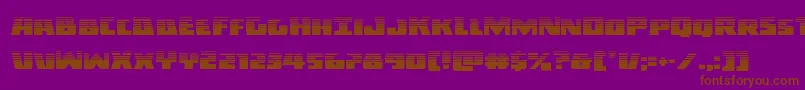 Шрифт Darkalliancehalf – коричневые шрифты на фиолетовом фоне
