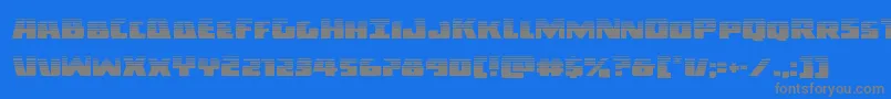 Darkalliancehalf-fontti – harmaat kirjasimet sinisellä taustalla