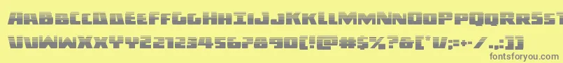 Шрифт Darkalliancehalf – серые шрифты на жёлтом фоне