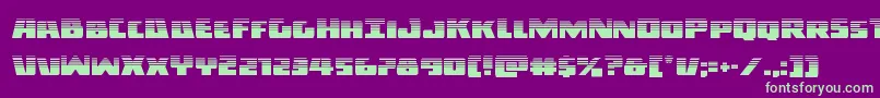 Шрифт Darkalliancehalf – зелёные шрифты на фиолетовом фоне