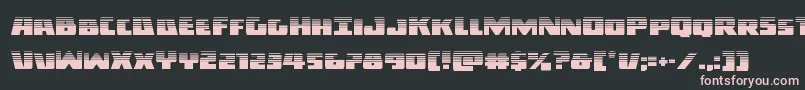 Darkalliancehalf-fontti – vaaleanpunaiset fontit mustalla taustalla