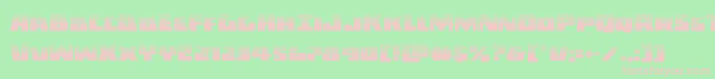 フォントDarkalliancehalf – 緑の背景にピンクのフォント