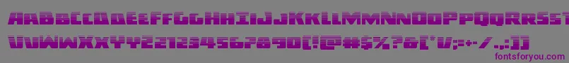 フォントDarkalliancehalf – 紫色のフォント、灰色の背景