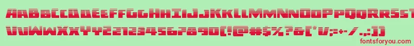 Darkalliancehalf-fontti – punaiset fontit vihreällä taustalla