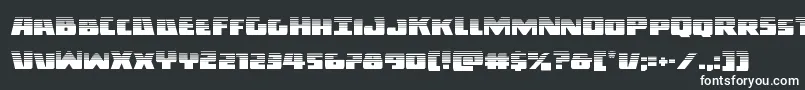 Шрифт Darkalliancehalf – белые шрифты на чёрном фоне