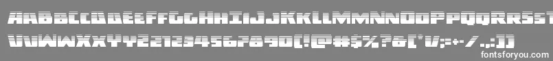 Шрифт Darkalliancehalf – белые шрифты на сером фоне