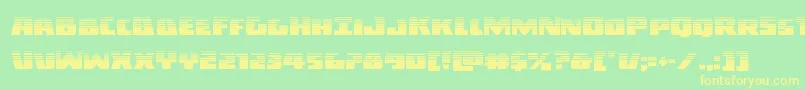Darkalliancehalf-fontti – keltaiset fontit vihreällä taustalla