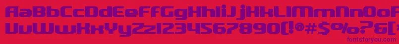 SfQuartziteBold Font – Purple Fonts on Red Background
