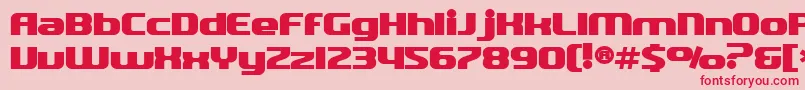 SfQuartziteBold Font – Red Fonts on Pink Background