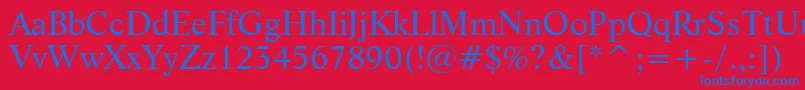 LifeBt Font – Blue Fonts on Red Background