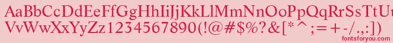 LifeBt Font – Red Fonts on Pink Background