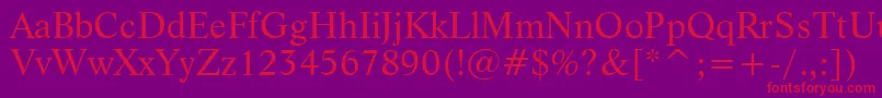Weitere Informationen zur LifeBt-Schriftart LifeBt-Schriftart – Rote Schriften auf violettem Hintergrund