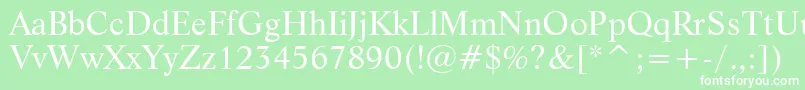 フォントLifeBt – 緑の背景に白い文字