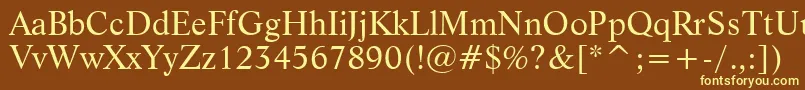 LifeBt Font – Yellow Fonts on Brown Background