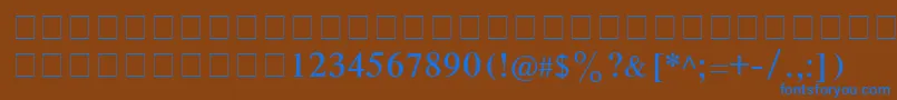 CyrillictimesRoman Font – Blue Fonts on Brown Background