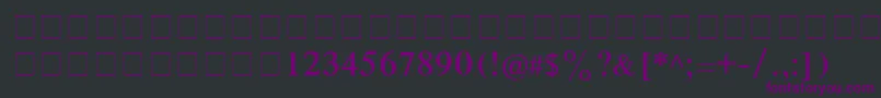 CyrillictimesRoman Font – Purple Fonts on Black Background