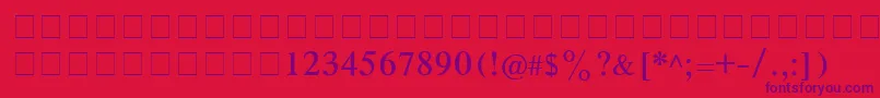 CyrillictimesRoman Font – Purple Fonts on Red Background