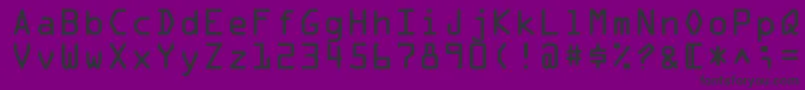 フォントOcr1Ssi – 紫の背景に黒い文字