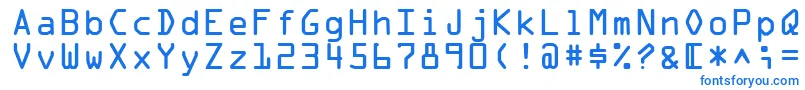 フォントOcr1Ssi – 青いフォント
