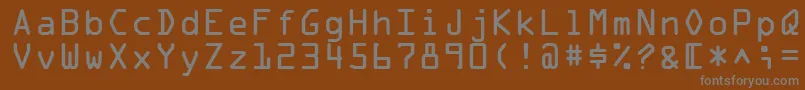 Шрифт Ocr1Ssi – серые шрифты на коричневом фоне
