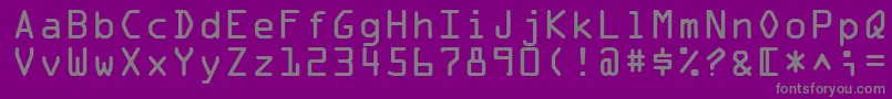 fuente Ocr1Ssi – Fuentes Grises Sobre Fondo Morado