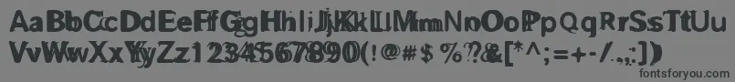 Grosaf-Schriftart – Schwarze Schriften auf grauem Hintergrund