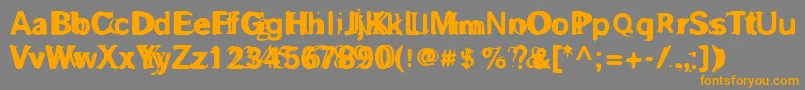 More about Grosaf Font Grosaf Font – Orange Fonts on Gray Background