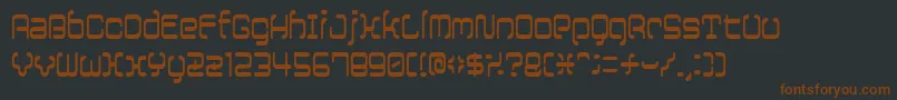 12saruyellowfog Font – Brown Fonts on Black Background