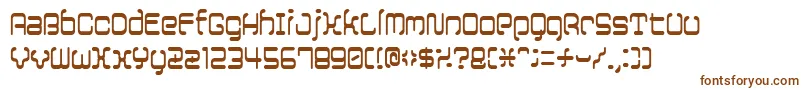 Шрифт 12saruyellowfog – коричневые шрифты на белом фоне
