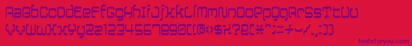12saruyellowfog Font – Purple Fonts on Red Background