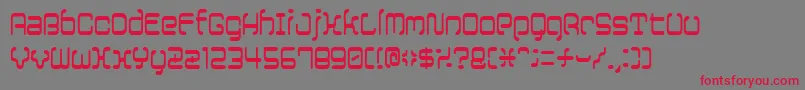 12saruyellowfog Font – Red Fonts on Gray Background