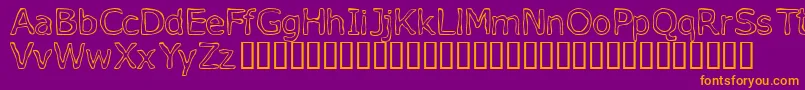 Vopen Font – Orange Fonts on Purple Background