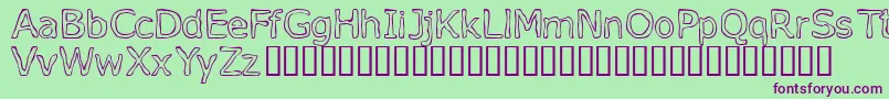 Vopen Font – Purple Fonts on Green Background