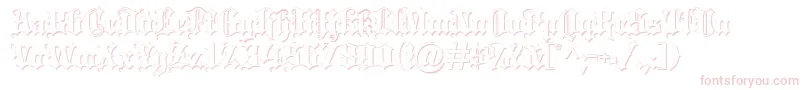 Blacklettershadow Font – Pink Fonts