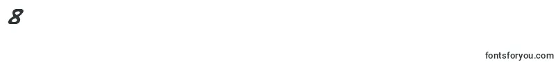 KatanaItalic-Schriftart – Schriften für die Ziffer 8