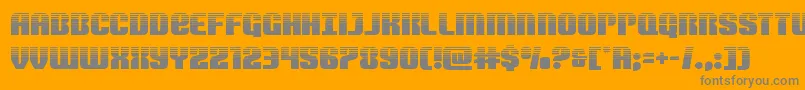 Nightwraithhalf Font – Gray Fonts on Orange Background