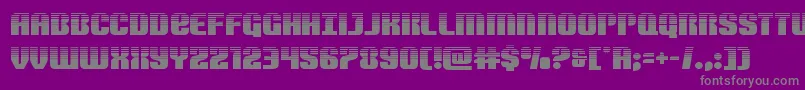 Nightwraithhalf Font – Gray Fonts on Purple Background