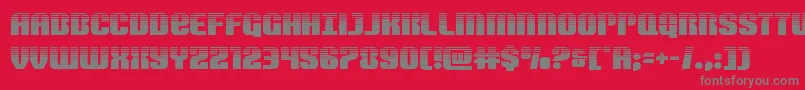 Nightwraithhalf Font – Gray Fonts on Red Background